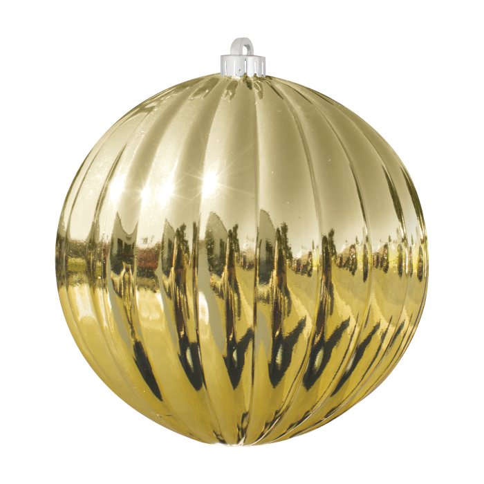 Shiny Ribbed Ornaments