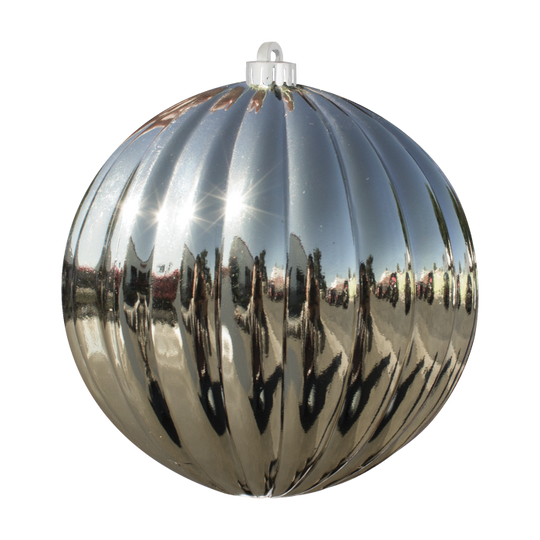 Shiny Ribbed Ornaments