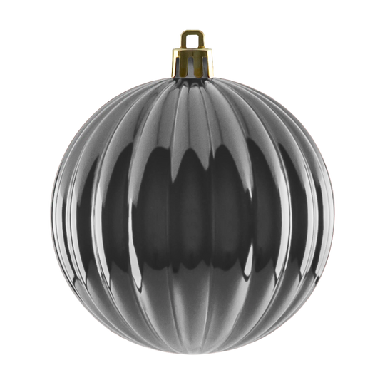 Shiny Ribbed Ornaments
