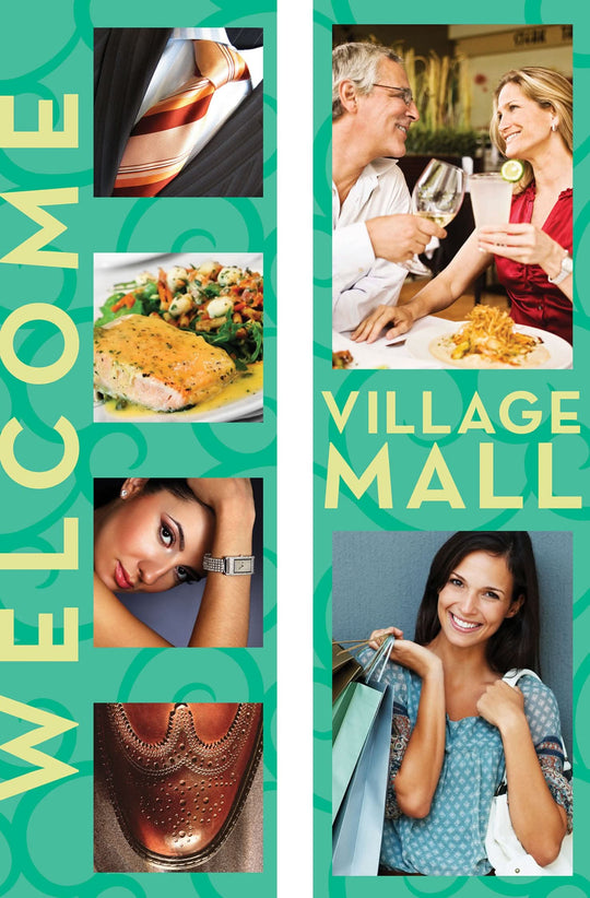 Shopping Mall Double Vinyl Banner Set