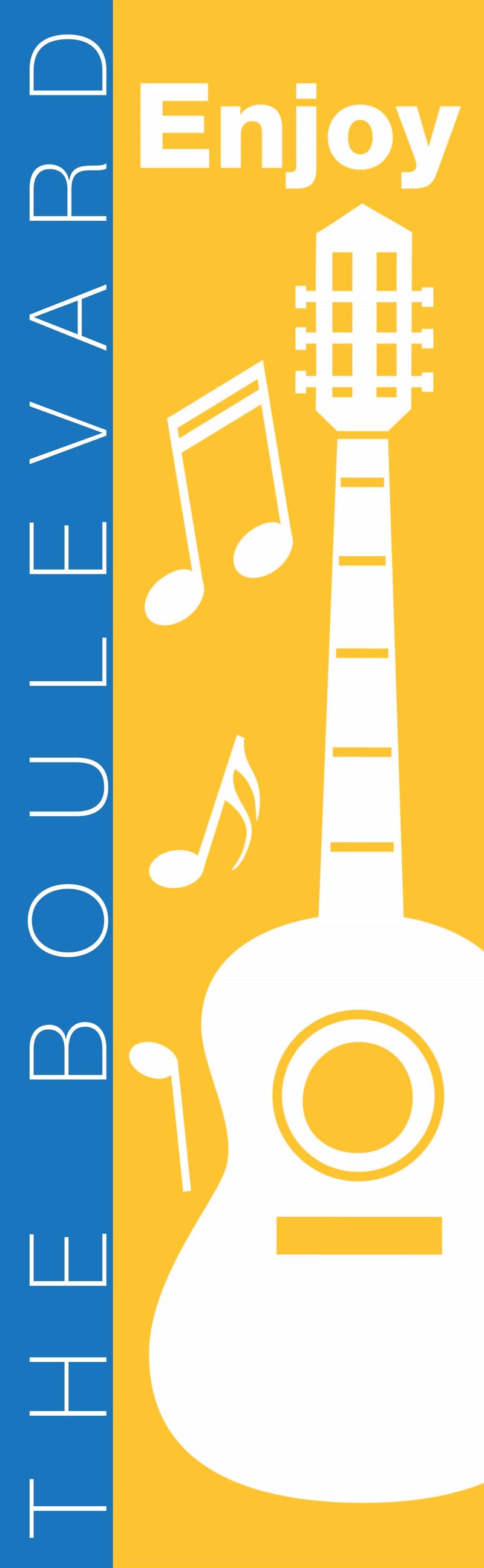 Silhouette Enjoy Single Vinyl Banner