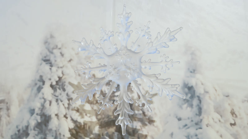 Crystal Snow Acrylic Snowflake