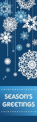 Snowflake Drop Single Vinyl Banner Dekra-Lite