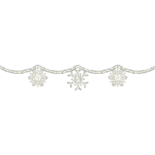 Snowflake Skyline Overhead Decor, Lit