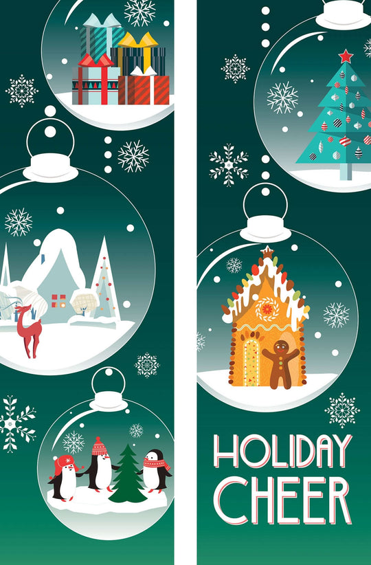 Snowglobes Double Vinyl Banner Set