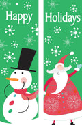 Snowman & Santa Double Vinyl Banner Set Dekra-Lite