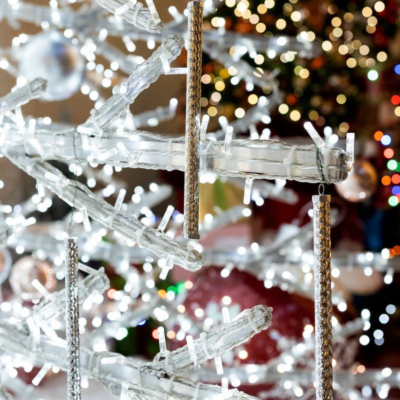 Spiral Reflective Tube Ornaments