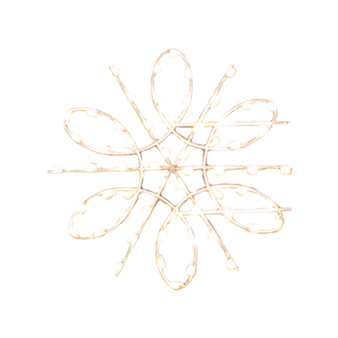 Dekra-Lite Spiral Snowflake LED Lit Pole Mount
