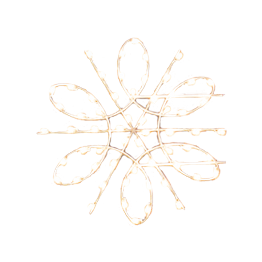 Spiral Snowflake LED Pole Mount