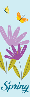 Spring - Flowers with Butterflies Single Vinyl Banner Dekra-Lite