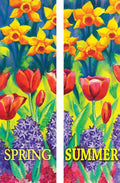 Spring Flowers Double Vinyl Banner Set Dekra-Lite