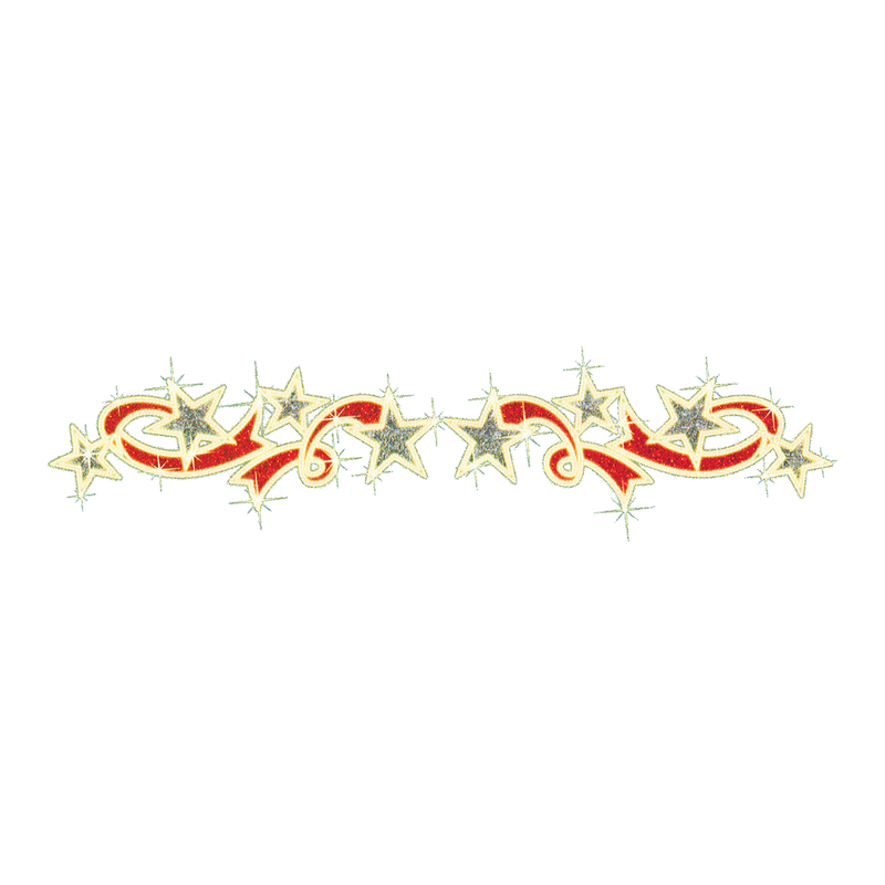 Star Swirl with Ribbon LED Overhead Décor