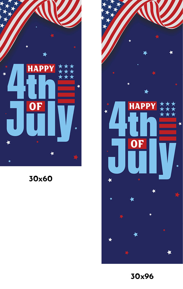 Stars & Stripes Single Vinyl Banner