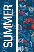 Summer - Geometric Pattern Double Vinyl Banner Dekra-Lite