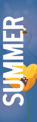Summer Bee with Sunflower Single Vinyl Banner Dekra-Lite