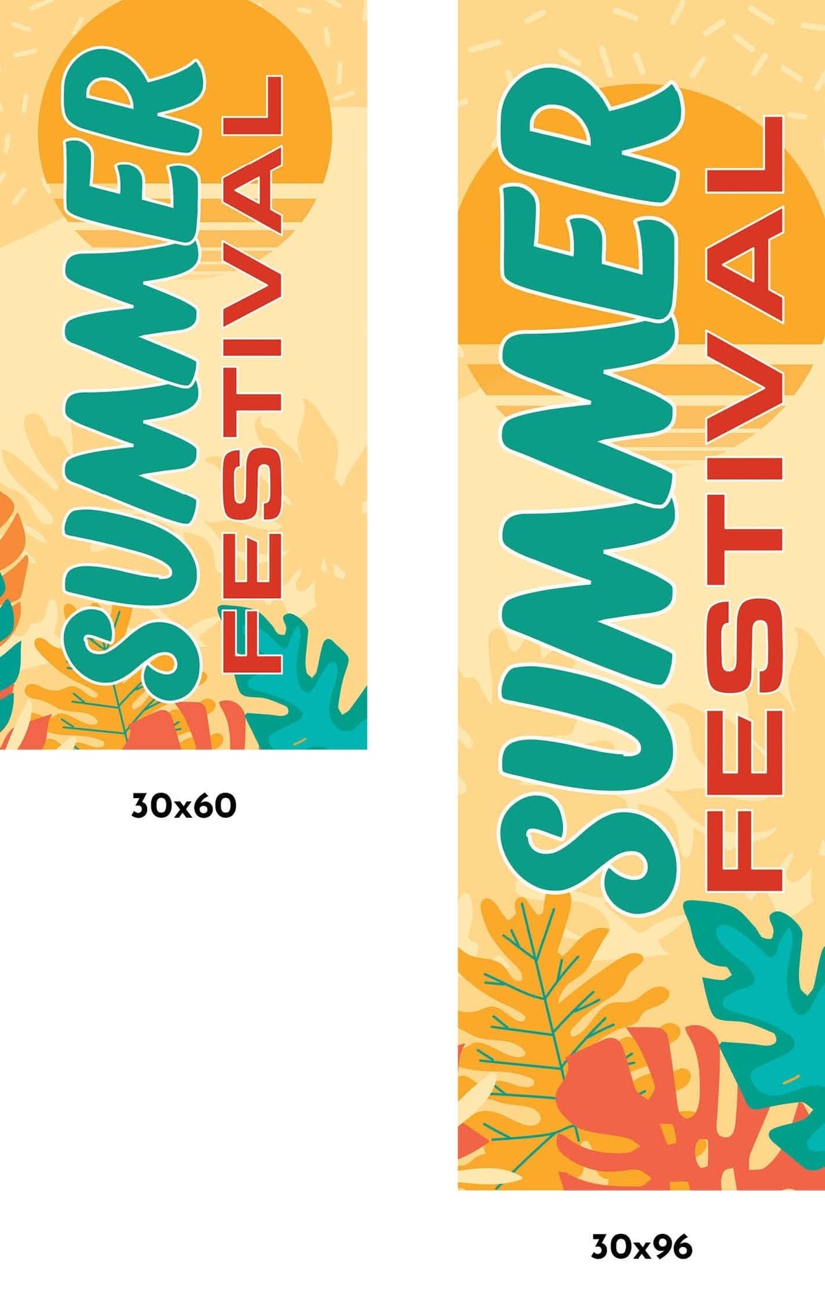 Summer Festival Single Vinyl Banner