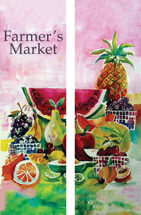 Summer Fruit Double Vinyl Banner Set