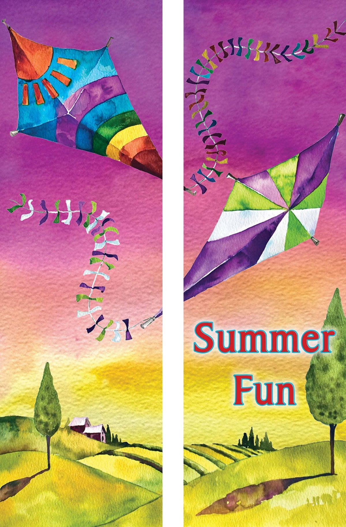 Summer Kite Double Vinyl Banner Set