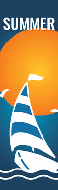 Summer Sail Boat Single Vinyl Banner Dekra-Lite