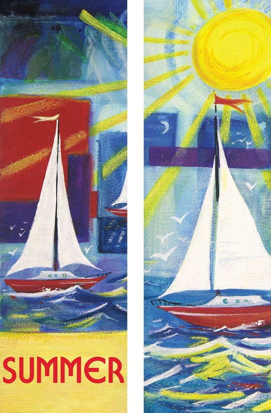 Summer Sailing Double Vinyl Banner Set
