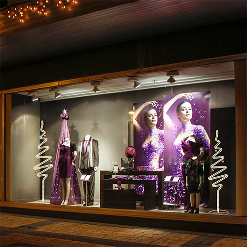 Dekra-Lite 7.2' Tacoma Illuminated Tree Window Display