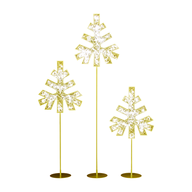 Dekra-Lite Warm White Tana Snowflake Trees