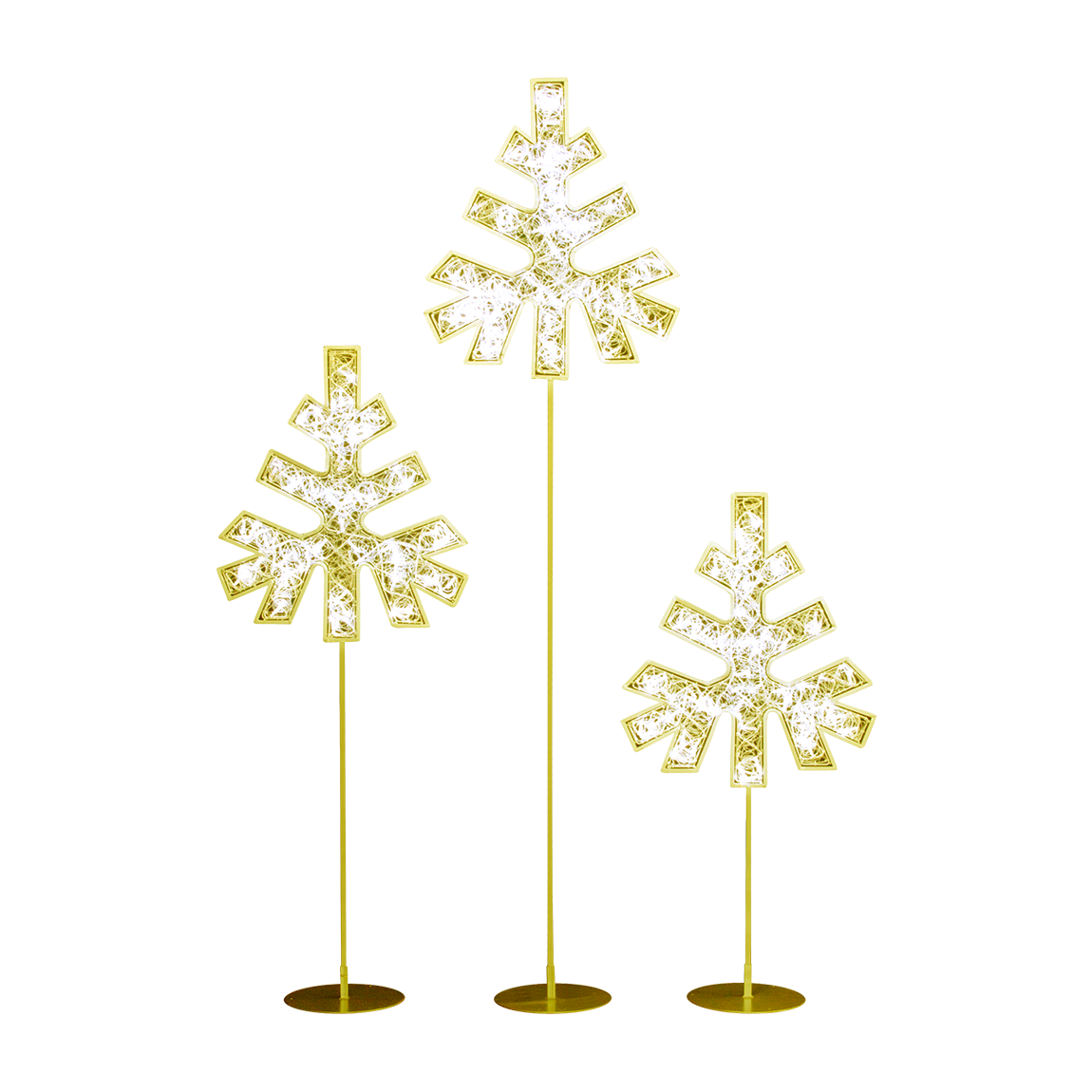 Dekra-Lite Warm White Tana Snowflake Trees