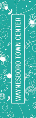 Teal Shopping Single Vinyl Banner Dekra-Lite