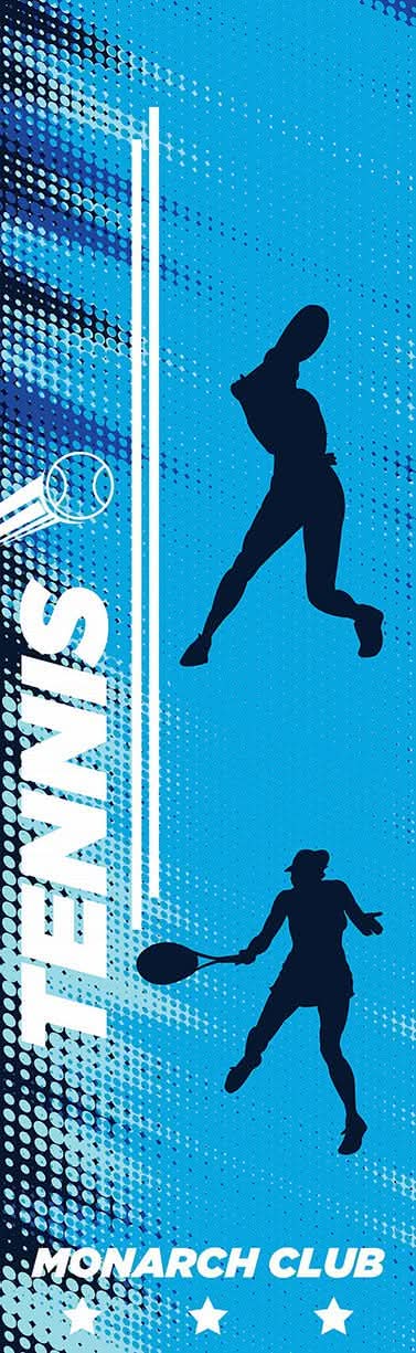 Tennis Single Vinyl Banner