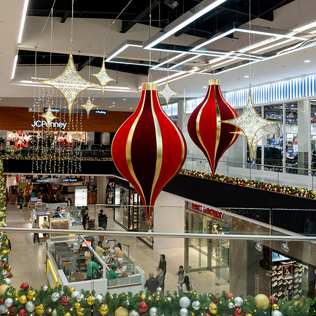 "Illuminated pink and purple holiday sphere decorations"