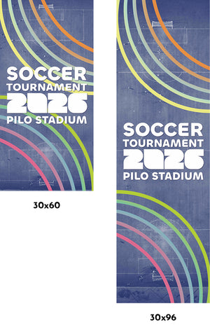 The Big Soccer Tournament Single Vinyl Banner