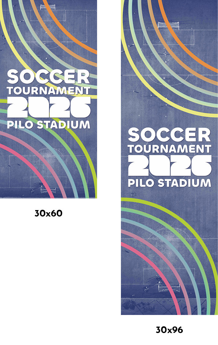 The Big Soccer Tournament Single Vinyl Banner