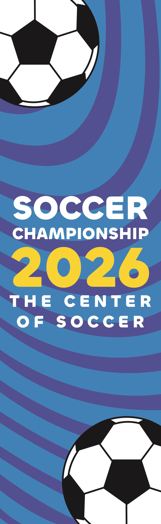 The Soccer Center Single Vinyl Banner