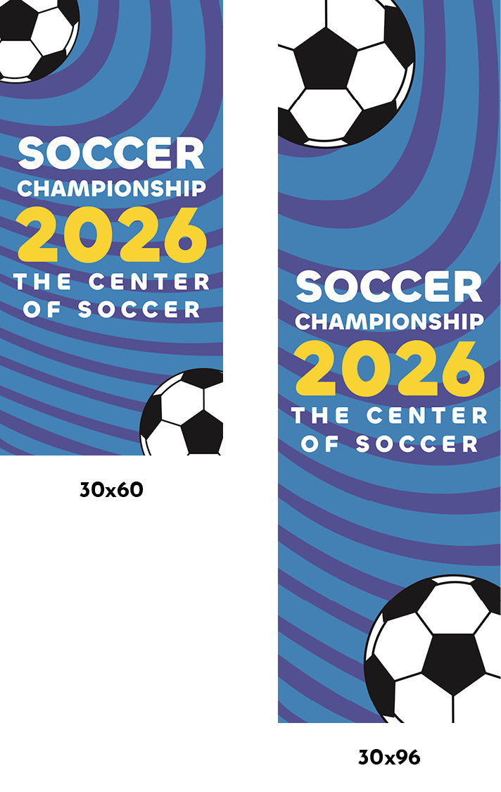 The Soccer Center Single Vinyl Banner