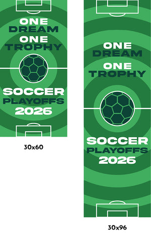 The Championship Dream Pattern Single Vinyl Banner