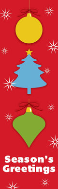 Three Ornaments Single Vinyl Banner Dekra-Lite