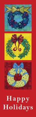 Three Wreaths Single Vinyl Banner Dekra-Lite