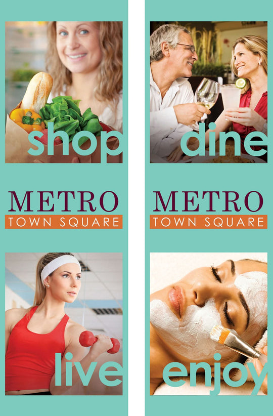 Town Square Double Vinyl Banner Set