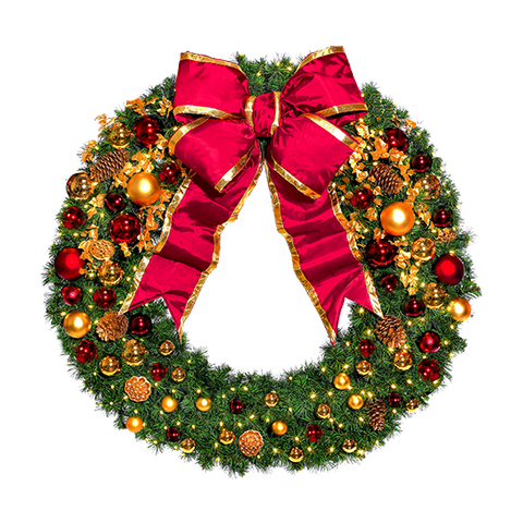 Dekra-Lite Traditional Tidings Pre Decorated Wreath