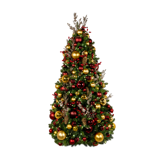 Traditional Tidings Pre-Decorated Trees