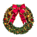 Traditional Tidings Pre-Decorated Wreaths