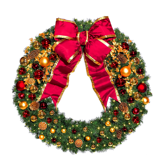 Traditional Tidings Pre-Decorated Wreaths