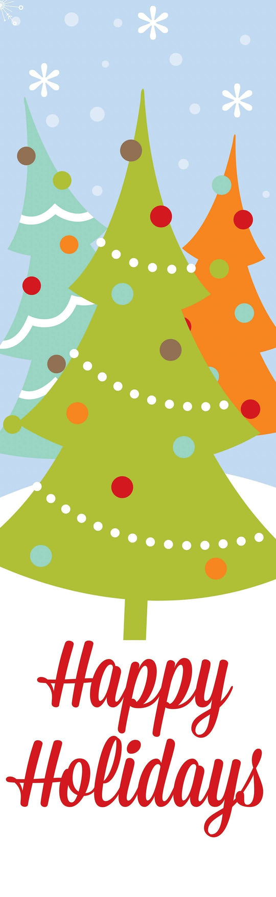 Tree Trio Single Vinyl Banner