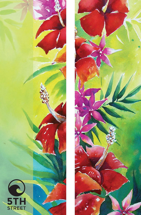 Tropical Flowers Double Vinyl Banner Set