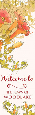 Trumpet Flowers Single Vinyl Banner Dekra-Lite