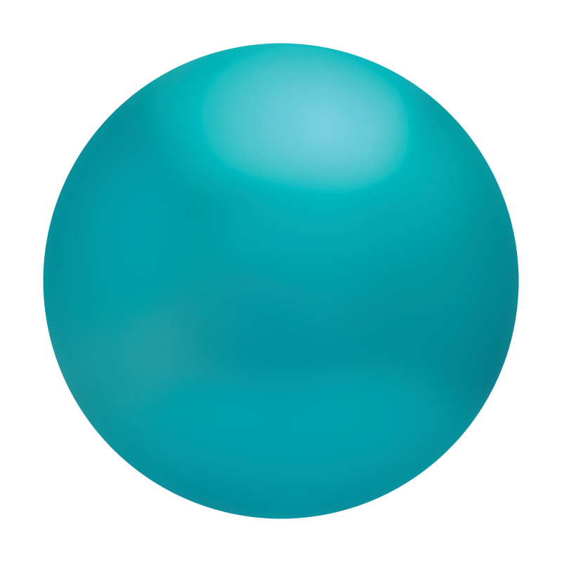 Dekra-Lite Small Turquoise Matte Shatterproof Ornament