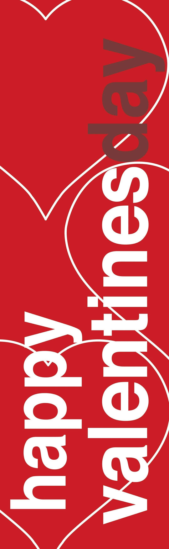 Valentines Day Single Vinyl Banner