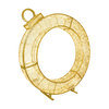 Warm White Waterloo Ring circular decorative item on a transparent background