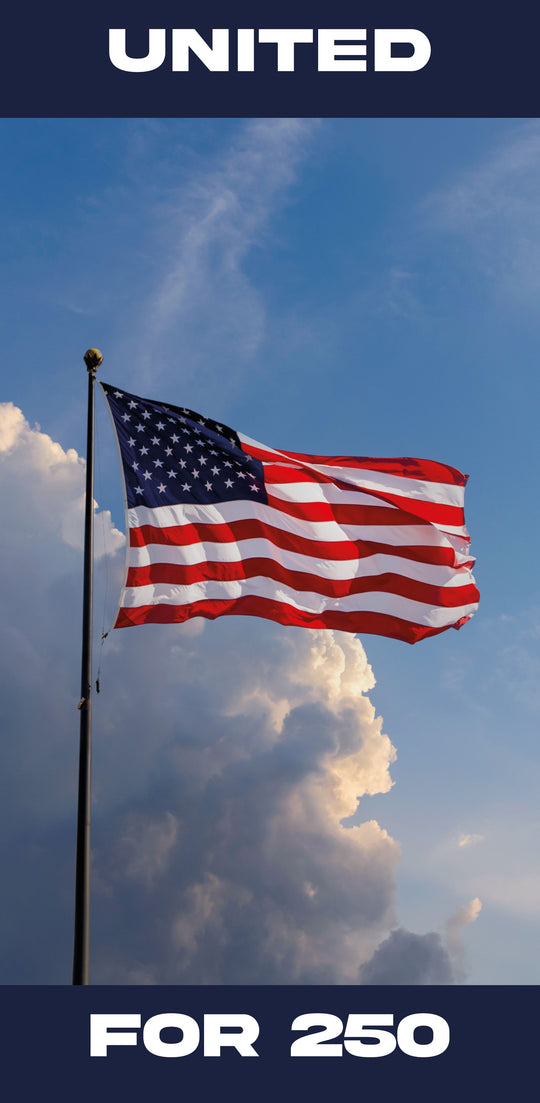 Waving Flag 250 Single Vinyl Banner
