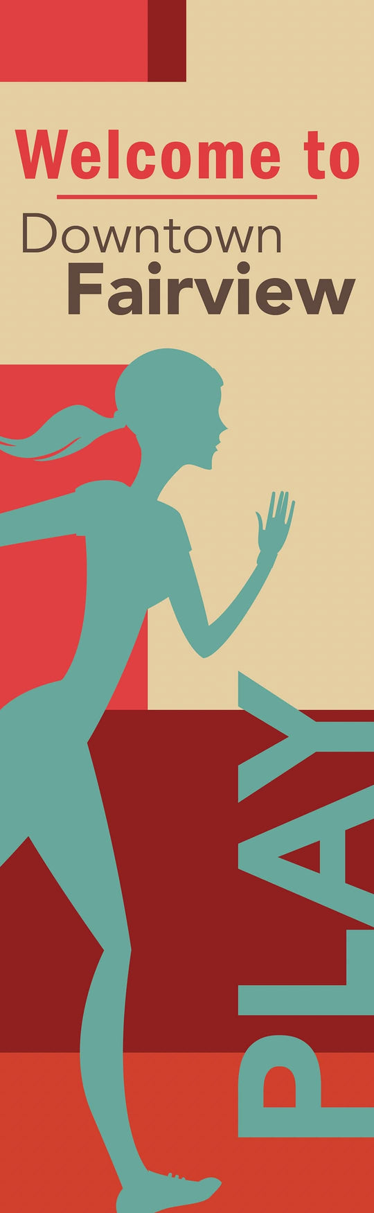 Welcome Play Single Vinyl Banner